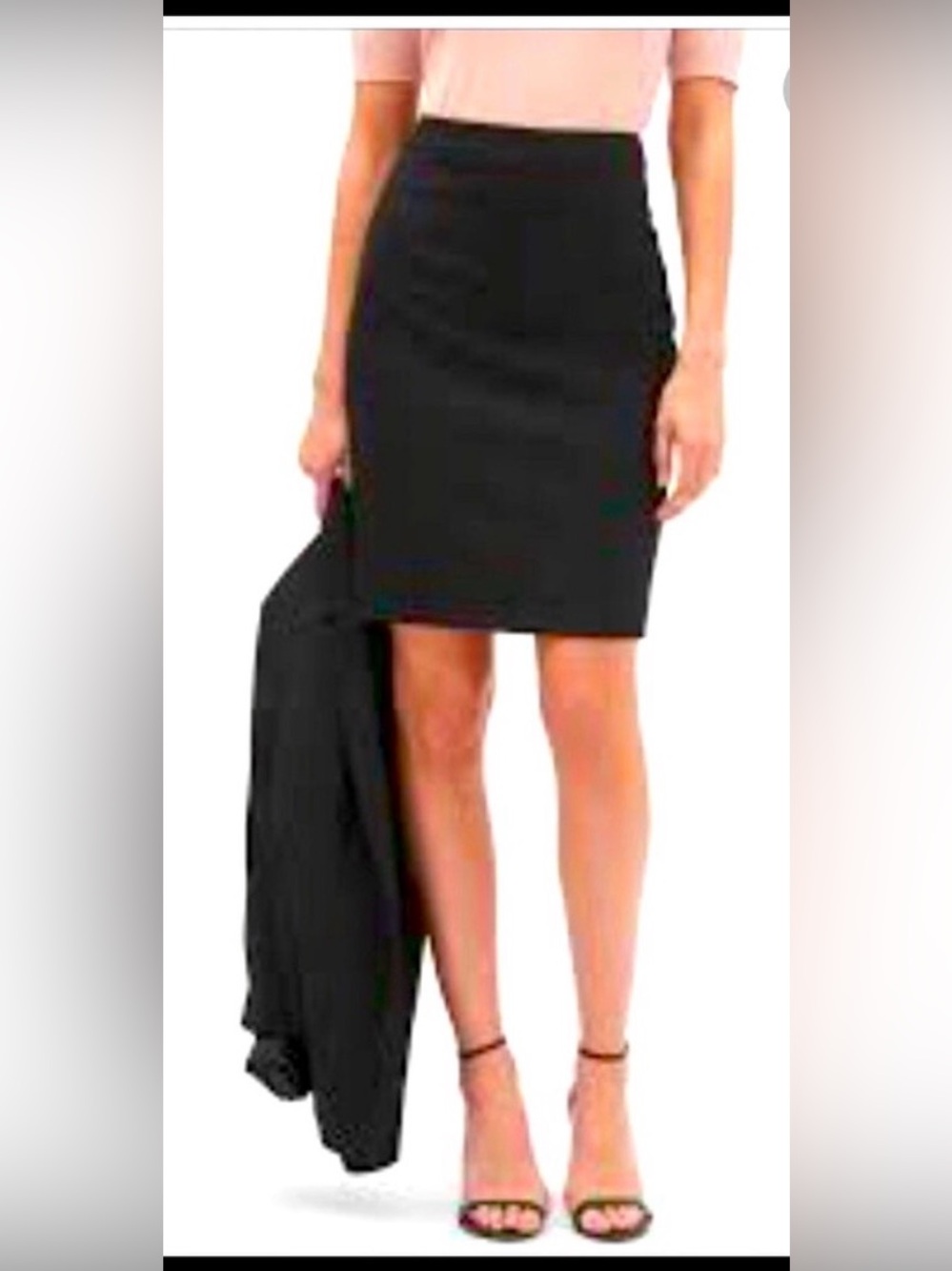 B. Wear black pencil skirt Women's medium business casual work wear office